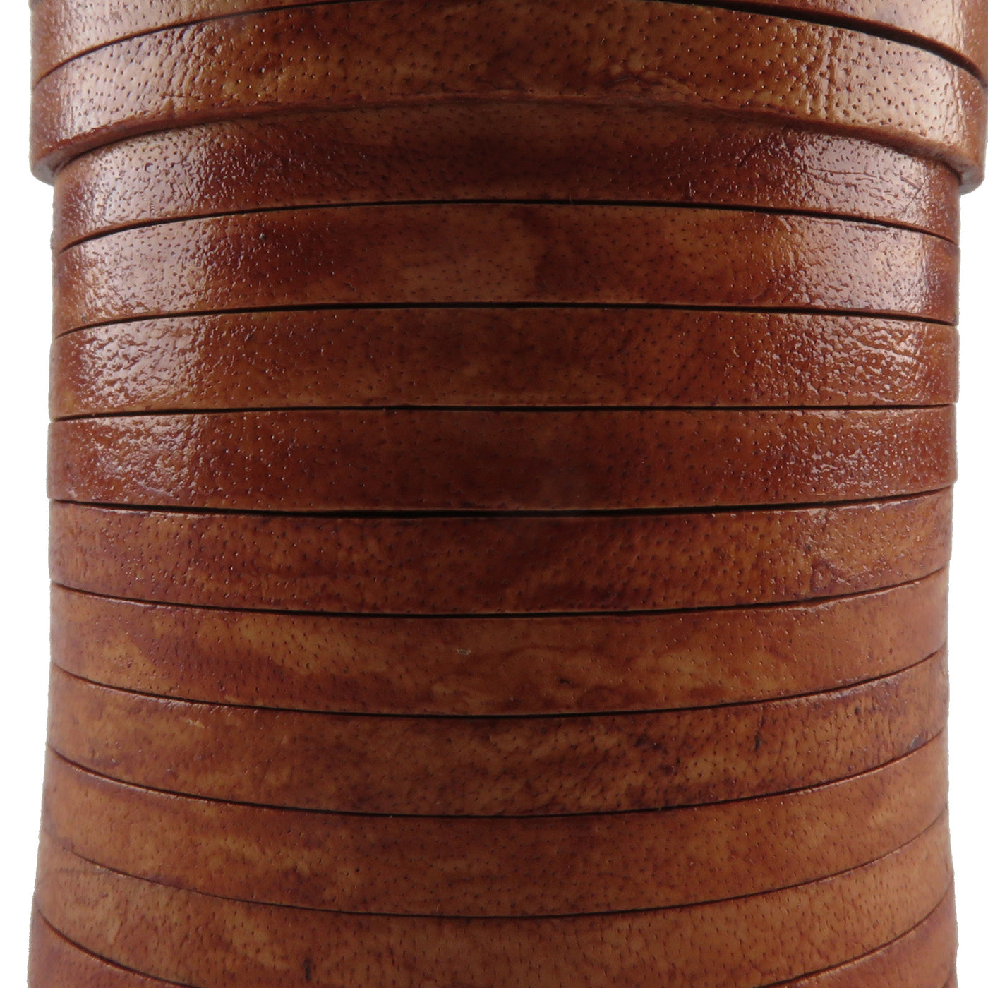 esnado Lederband flach - Breite 5 mm - Antik Hellbraun