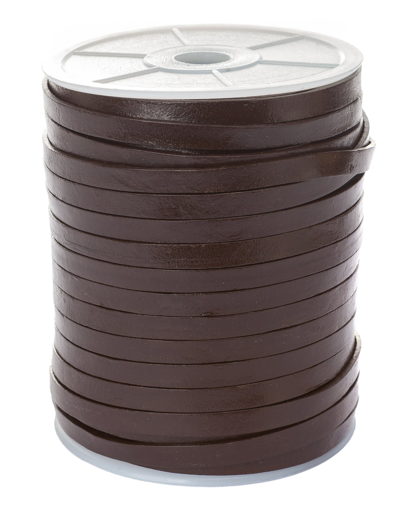 esnado Lederband Flach 6 mm - Braun