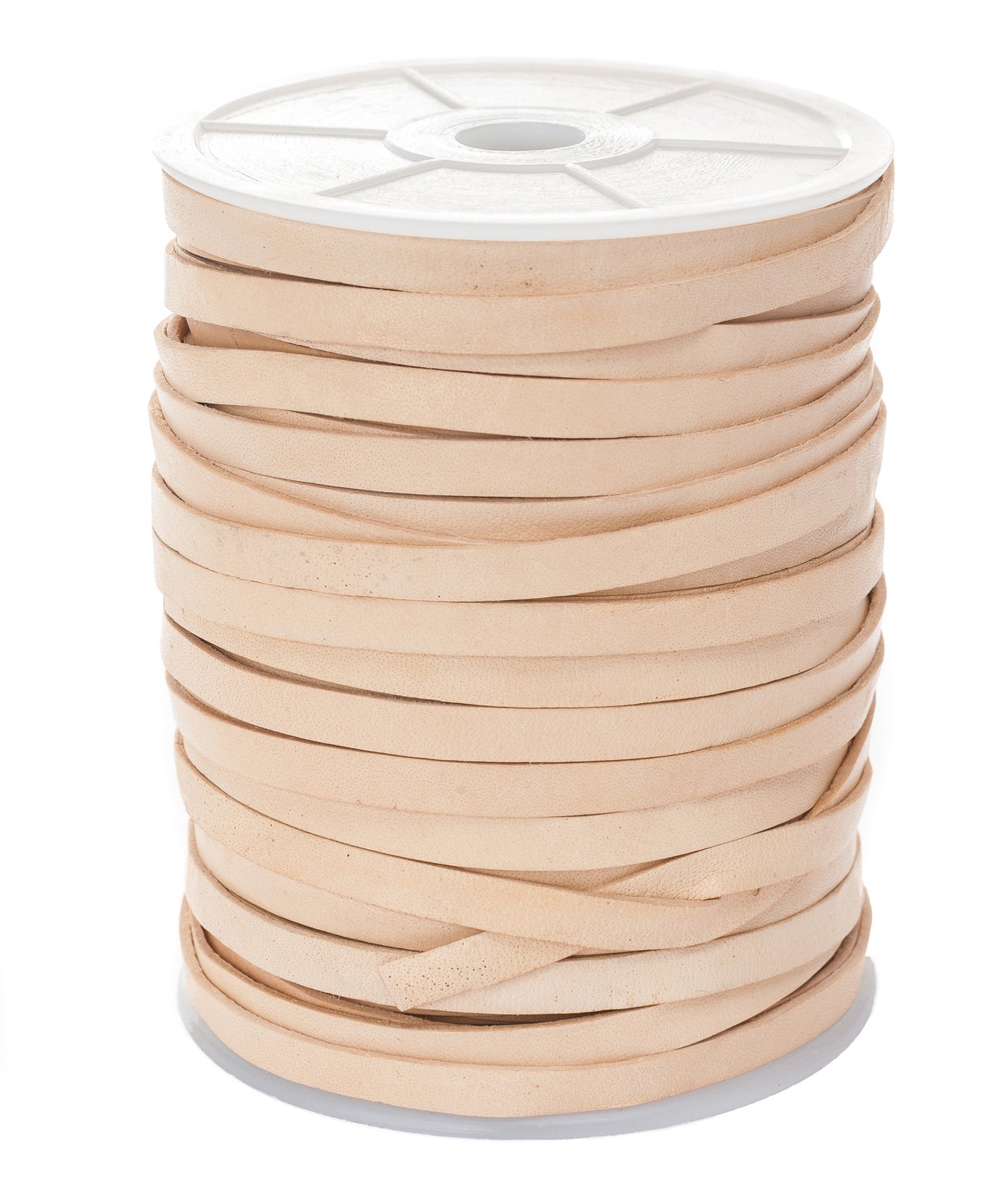 esnado Lederband Flach 6 mm - Natur