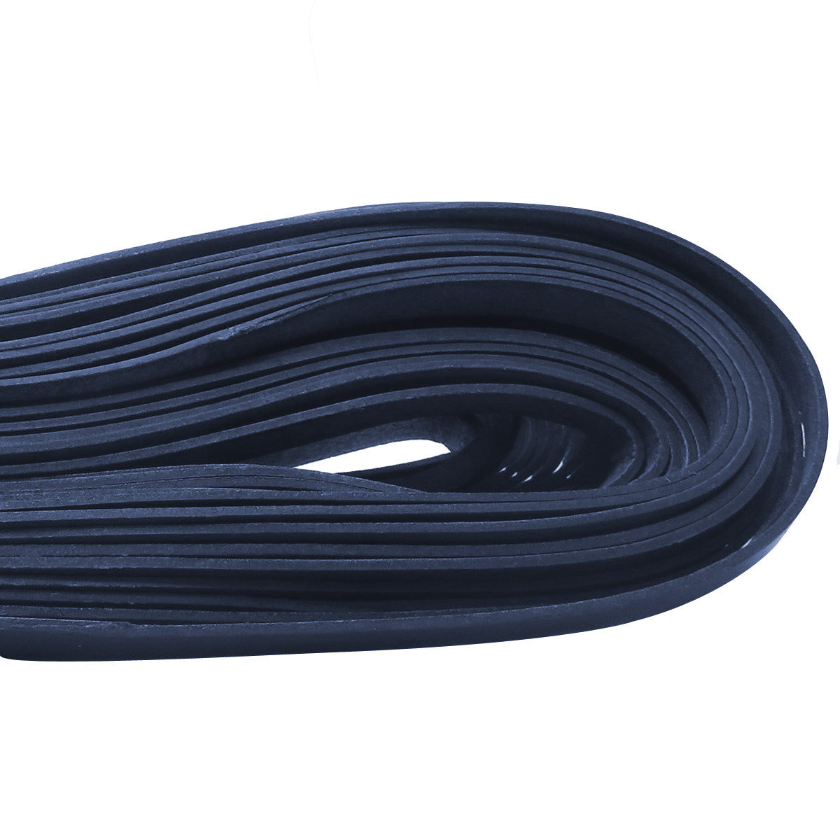 esnado Lederband flach, 10 mm x 2 mm  - Blau
