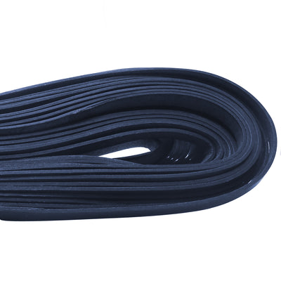 esnado Lederband flach, 10 mm x 2 mm  - Blau