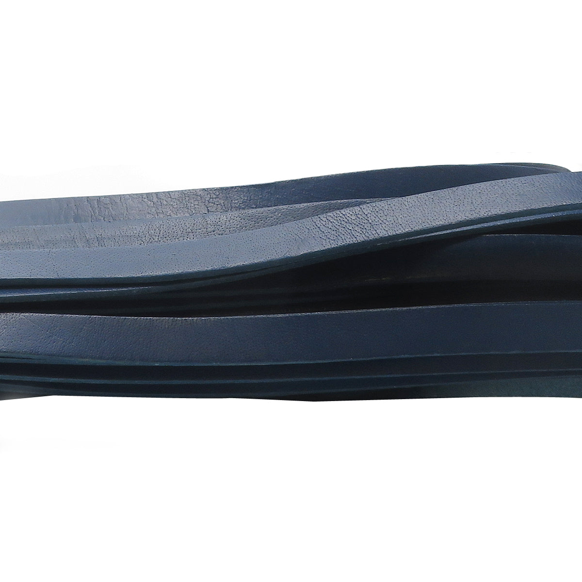 esnado Lederband flach, 10 mm x 2 mm  - Blau