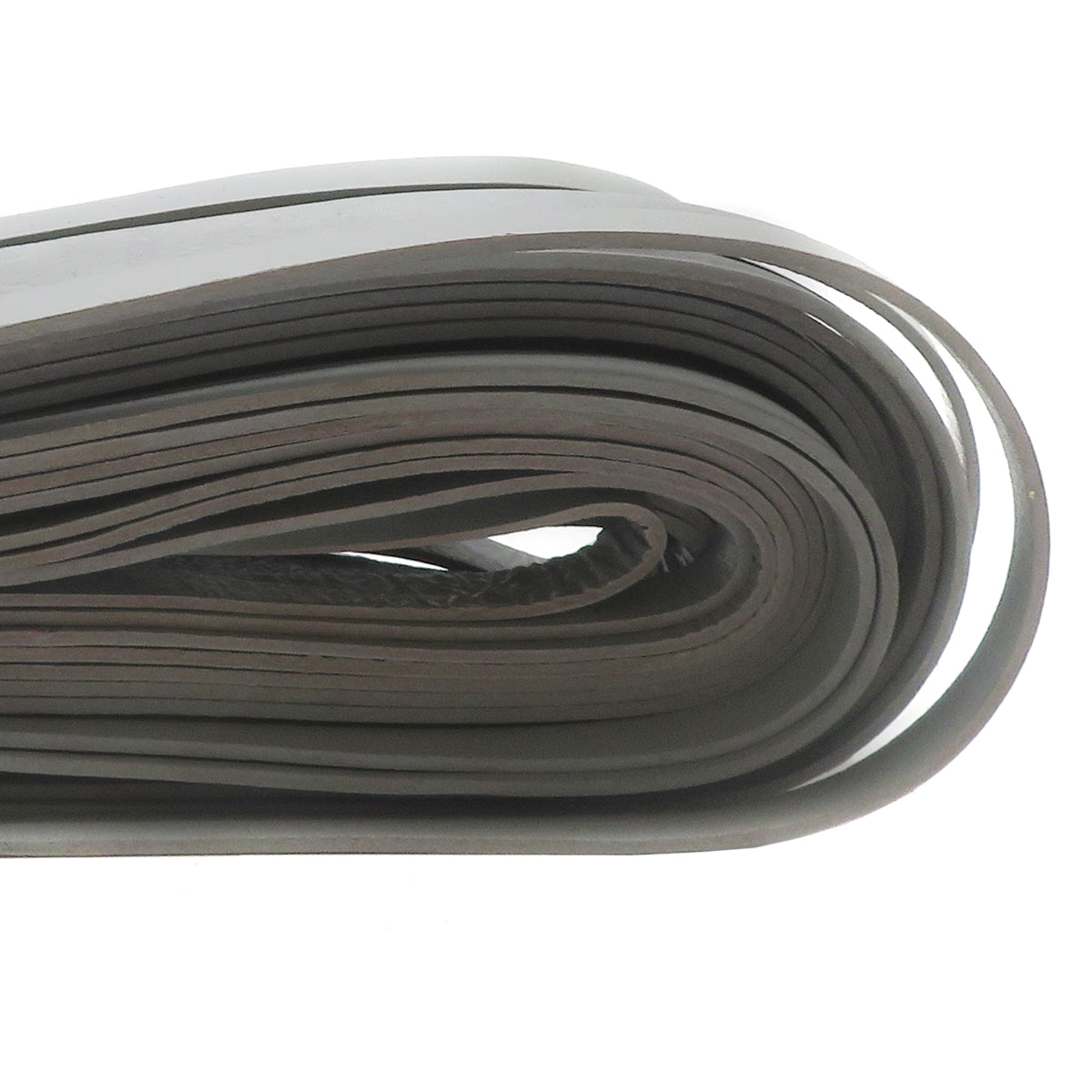 esnado Lederband flach, 10 mm x 2 mm  - Grau