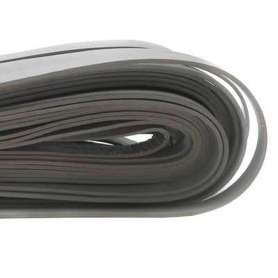 esnado Lederband flach, 10 mm x 2 mm  - Grau