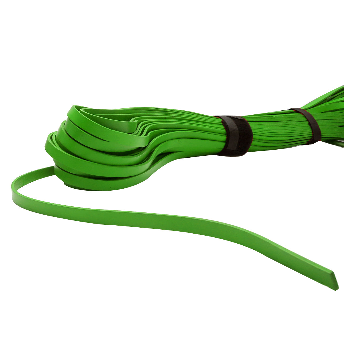 esnado Lederband flach, 10 mm x 2 mm  - Grün