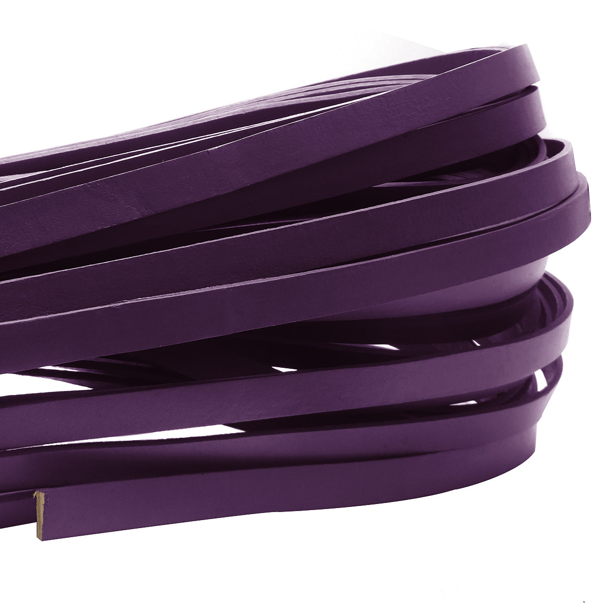 esnado Lederband flach, 10 mm x 2 mm  - Lila
