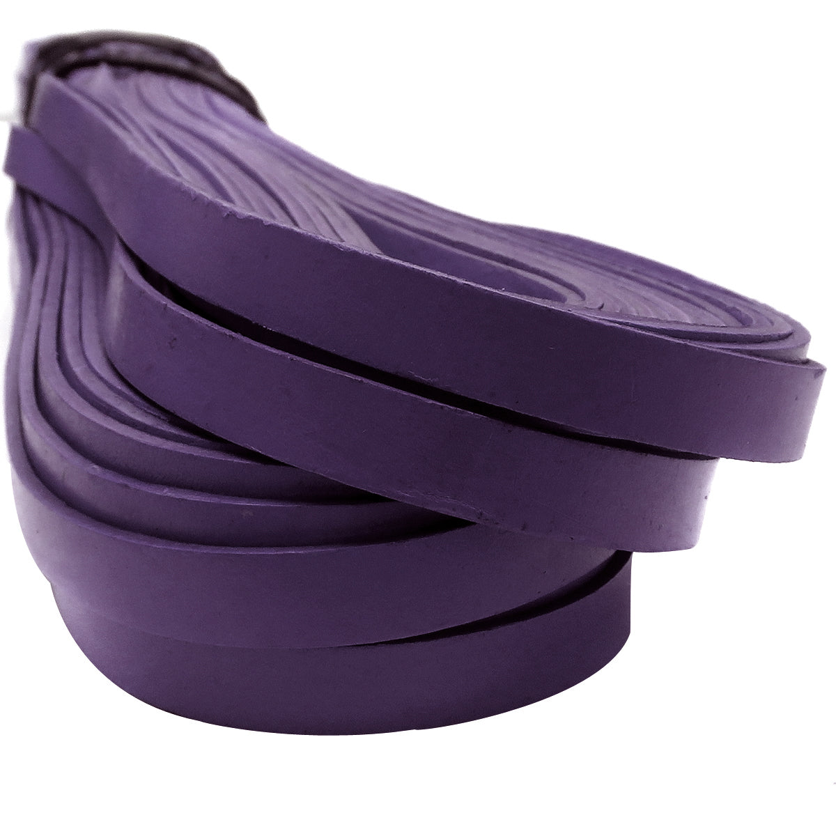 esnado Lederband flach, 10 mm x 2 mm  - Lila