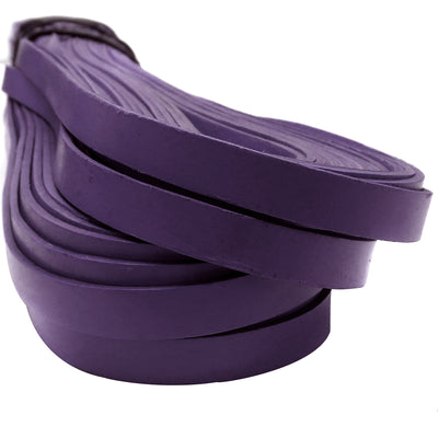esnado Lederband flach, 10 mm x 2 mm  - Lila