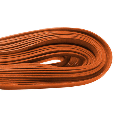 esnado Lederband flach, 10 mm x 2 mm  - Orange