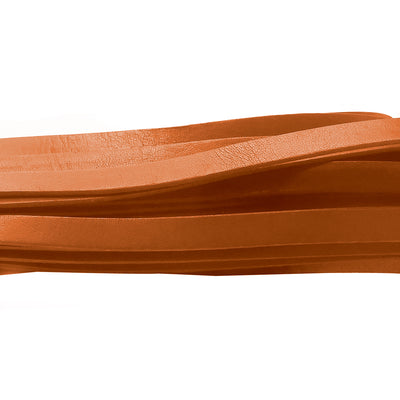 esnado Lederband flach, 10 mm x 2 mm  - Orange