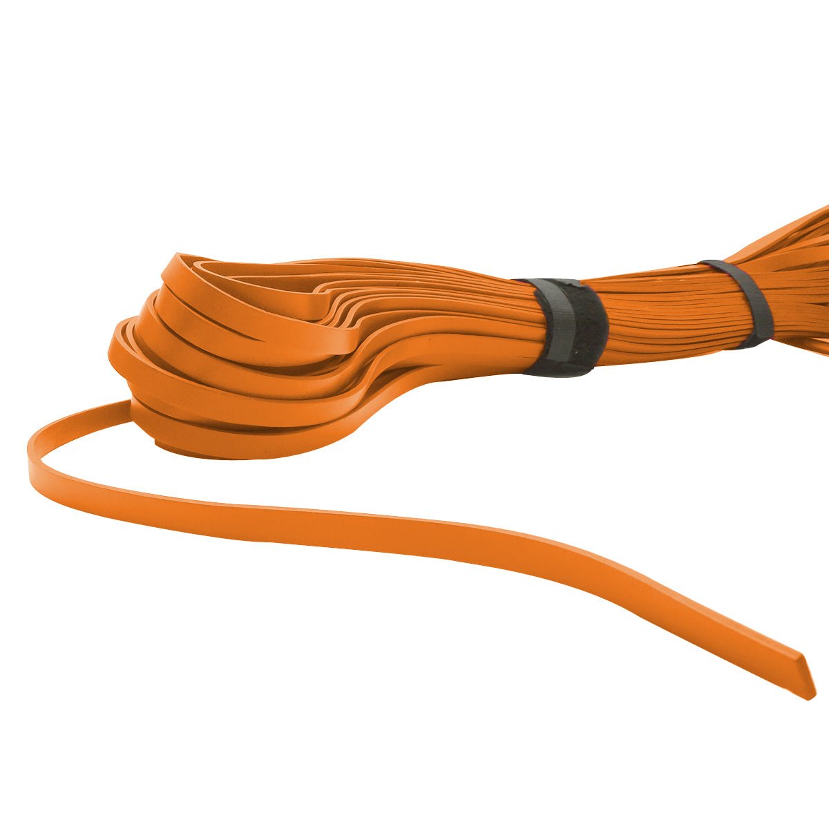 esnado Lederband flach, 10 mm x 2 mm  - Orange