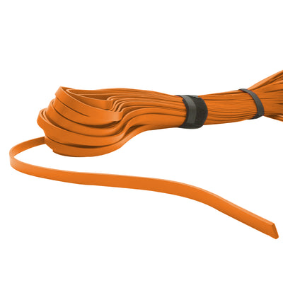 esnado Lederband flach, 10 mm x 2 mm  - Orange