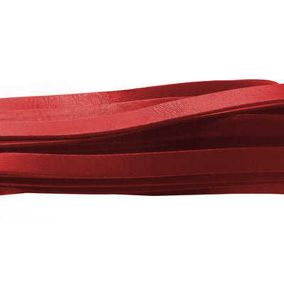 esnado Lederband flach, 10 mm x 2 mm  - Rot