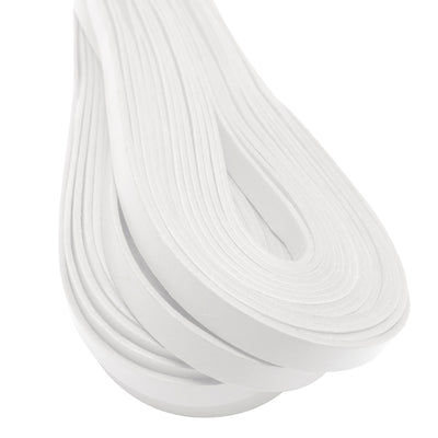 esnado Lederband flach, 10 mm x 2 mm  - Weiß