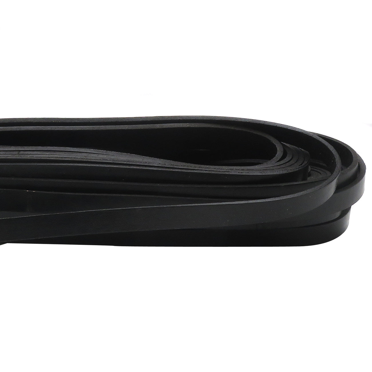 esnado Lederriemen, 10 mm x 2,5 mm - Schwarz