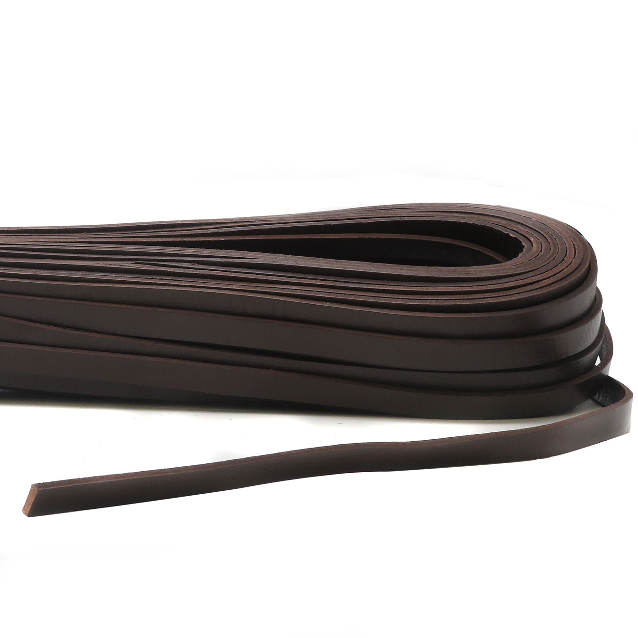 esnado Lederriemen, 10 mm x 2,5 mm - Braun