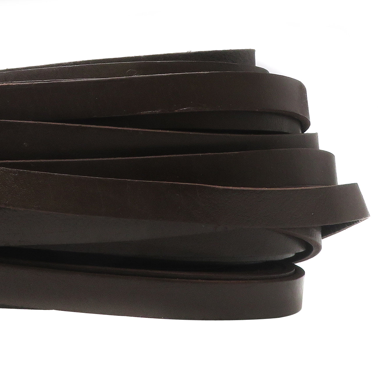 esnado Lederriemen, 10 mm x 2,5 mm - Braun