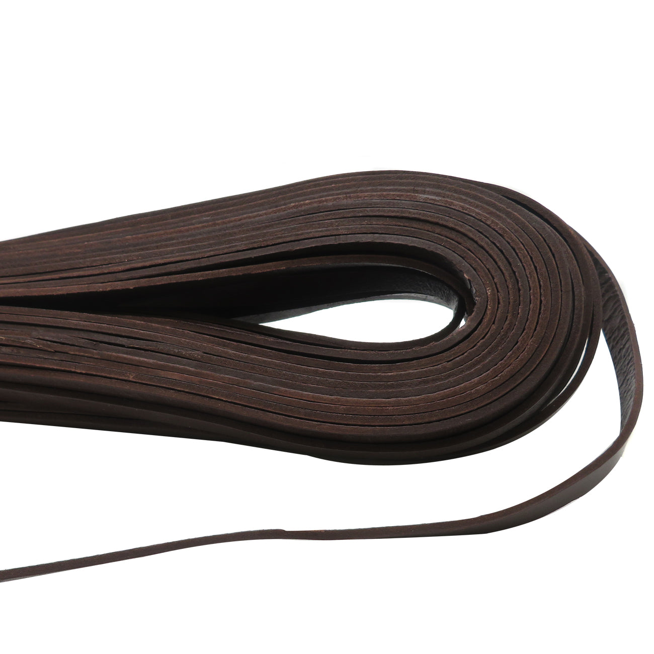 esnado Lederriemen, 10 mm x 2,5 mm - Braun