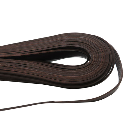 esnado Lederriemen, 10 mm x 2,5 mm - Braun