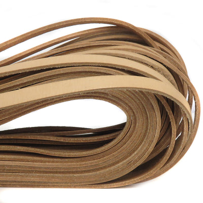 esnado Lederriemen, 10 mm x 2,5 mm - Natur