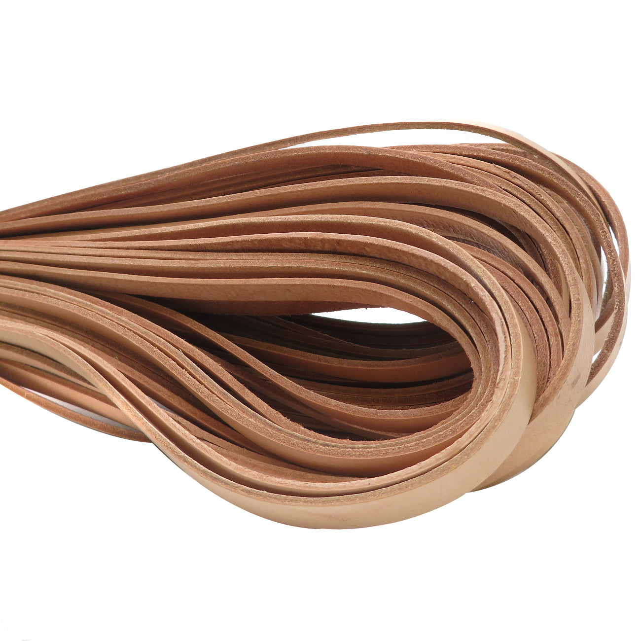 esnado Lederriemen, 10 mm x 2,5 mm - Natur