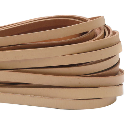 esnado Lederriemen, 10 mm x 2,5 mm - Natur