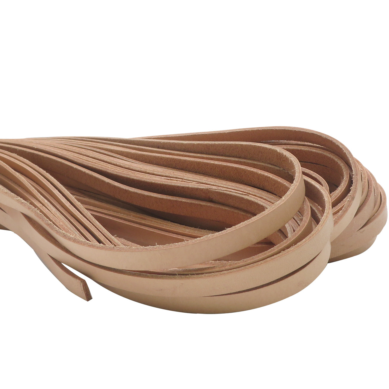 esnado Lederriemen, 10 mm x 2,5 mm - Natur