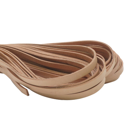 esnado Lederriemen, 10 mm x 2,5 mm - Natur