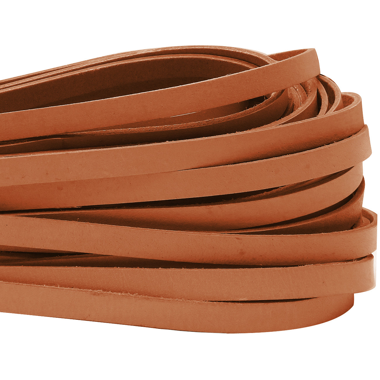 esnado Lederriemen, 10 mm x 2,5 mm - Hellbraun