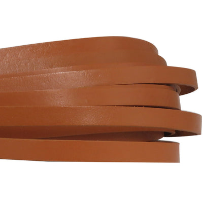 esnado Lederriemen, 10 mm x 2,5 mm - Hellbraun