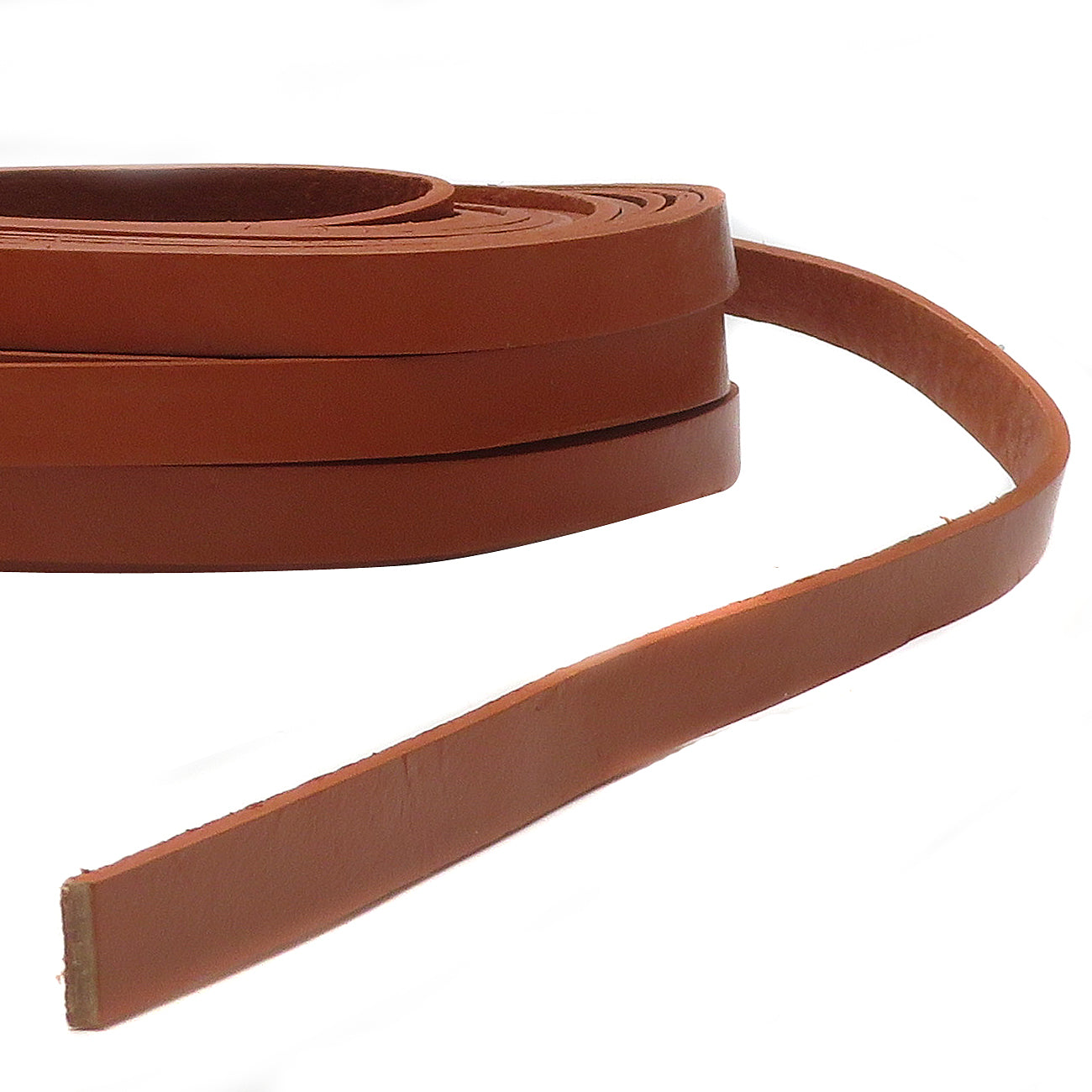 esnado Lederriemen, 10 mm x 2,5 mm - Hellbraun