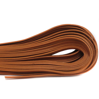 esnado Lederriemen, 10 mm x 2,5 mm - Hellbraun