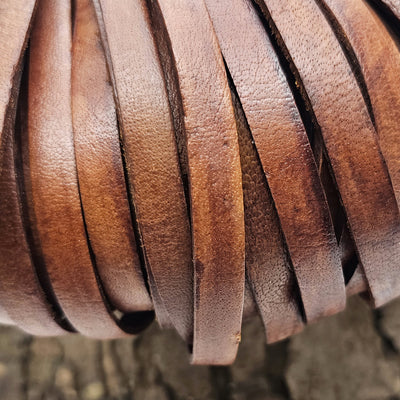 esnado Lederriemen, 10 mm x 2,5 mm - Farbwahl