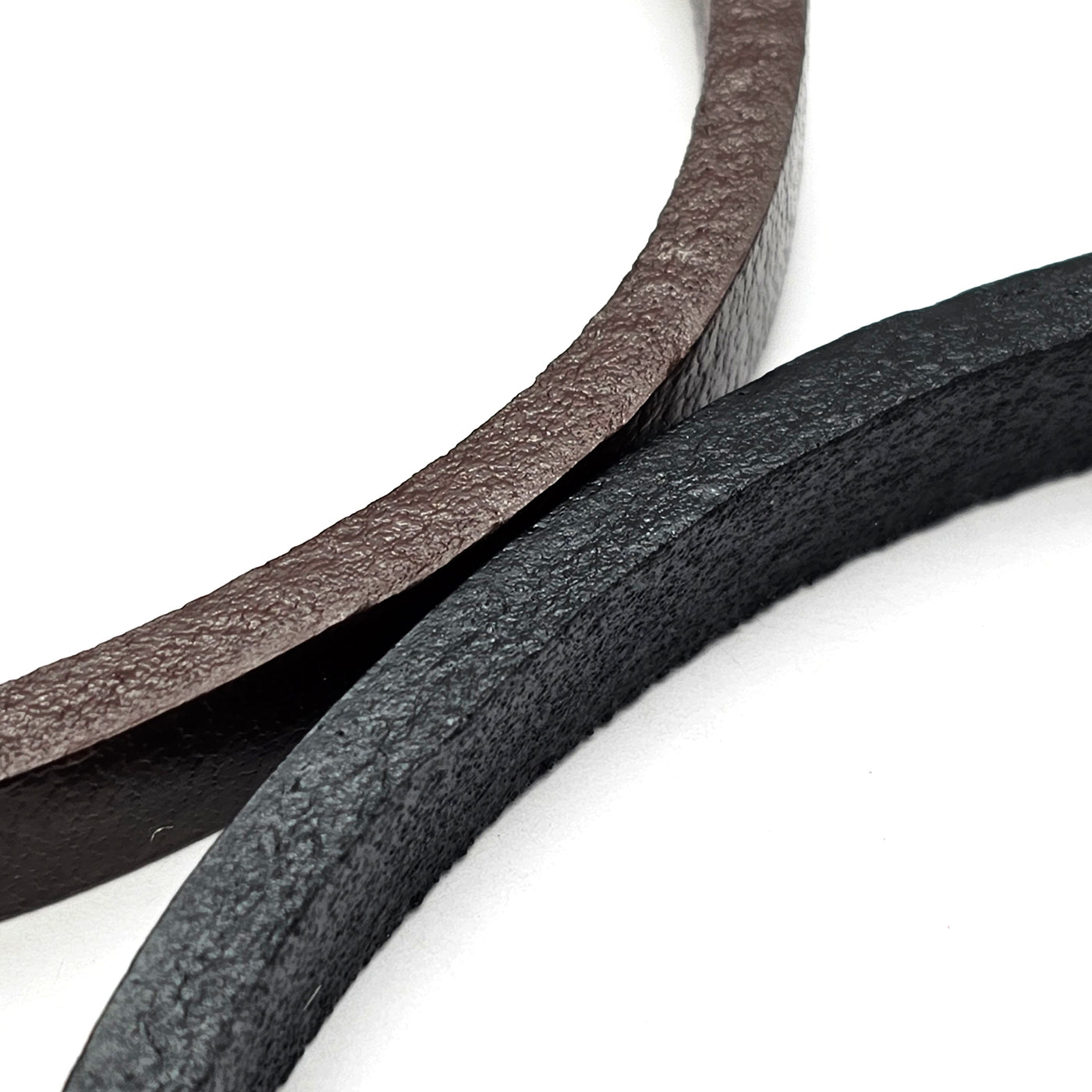 Lederband Flach | 12 mm x 6 mm | Länge: 1 Meter - Braun