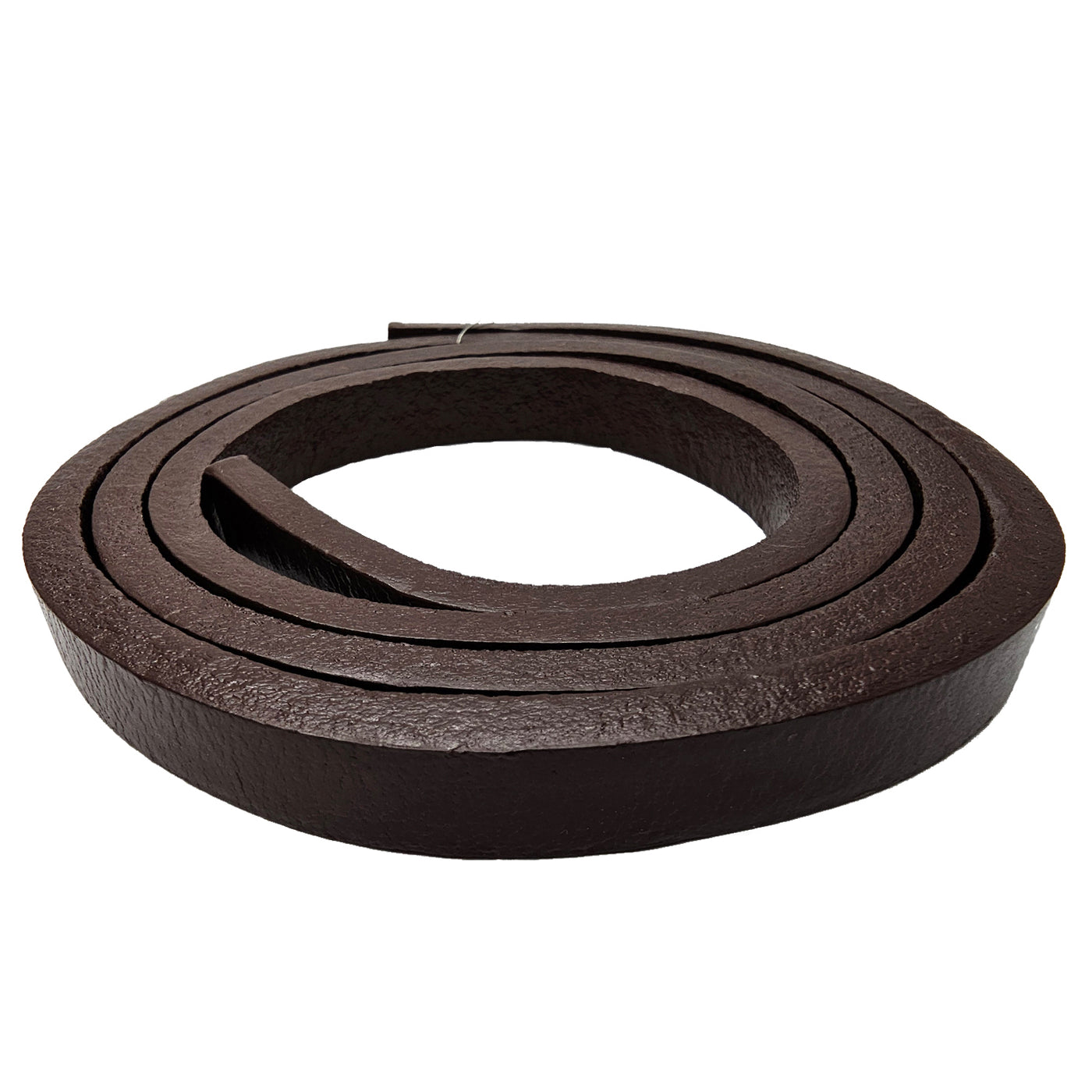 Lederband Flach | 12 mm x 6 mm | Länge: 1 Meter - Braun