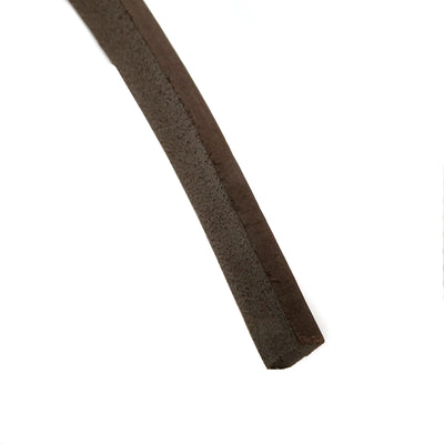 esnado Lederriemen Flach 15 mm x 3 mm - Braun