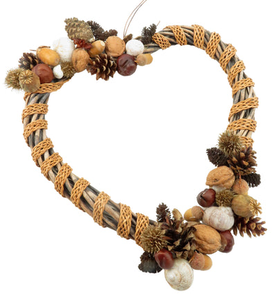 esnado Lederband flach, locker geflochten, 15 mm - Rost