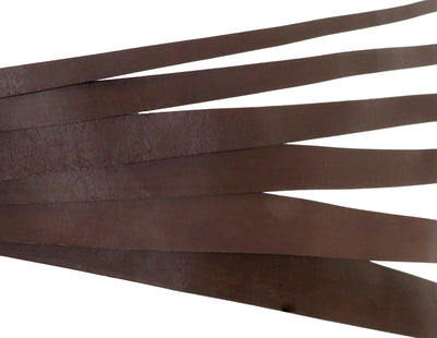 esnado flaches Lederband | Breite wählbar, Dicke ca. 1,5 mm | 1 m - Braun