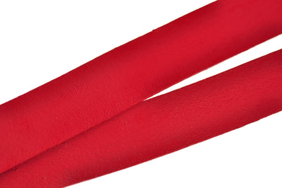 Lederriemen – Flaches Lederband aus Rindsleder | Rot | 1 Meter, 3 mm dick