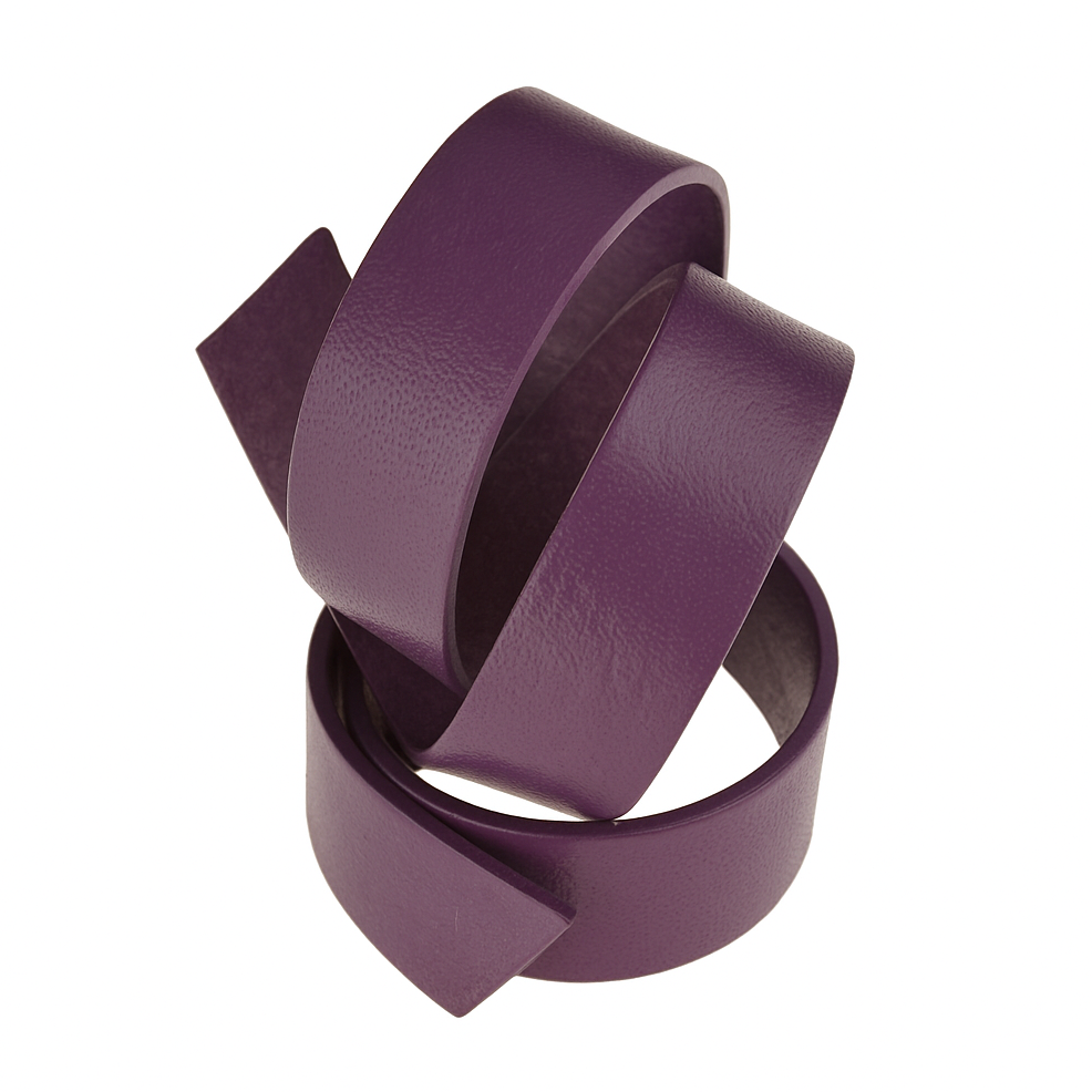 Lederriemen – Flaches Lederband aus Rindsleder | Lila | 1 Meter, 3 mm dick