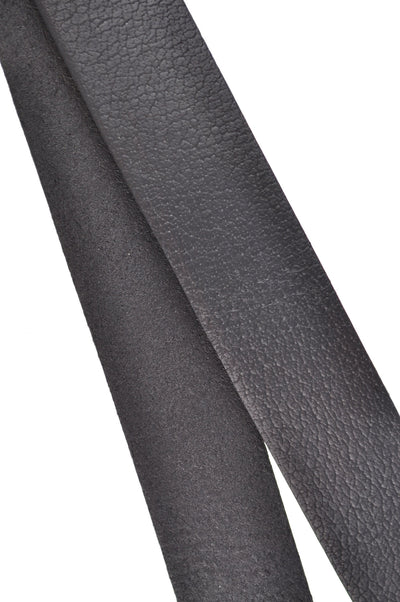 esnado flaches Lederband | Grau | 1 Meter