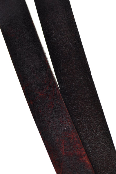 esnado flaches Lederband | Antik Braun | 1 Meter