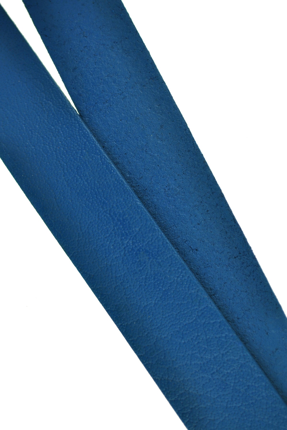esnado flaches Lederband | Blau | 1 Meter