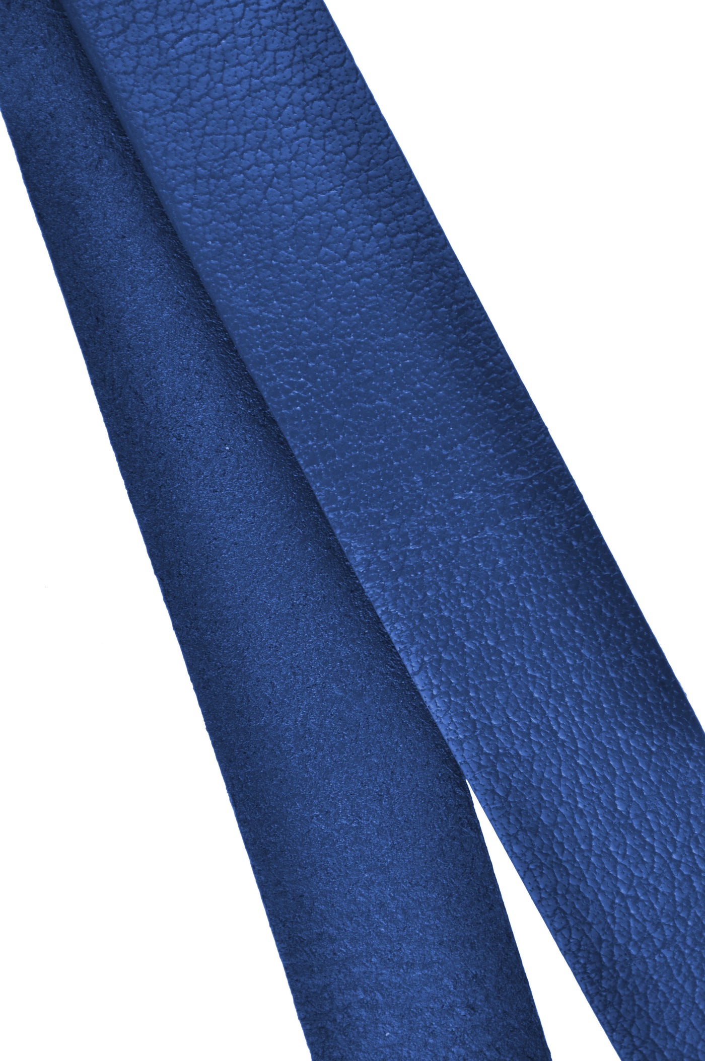 Lederriemen – Flaches Lederband aus Rindsleder | Blau | 1 Meter, 3 mm dick