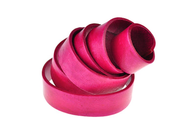 esnado flaches Lederband | Antik Pink | 1 Meter