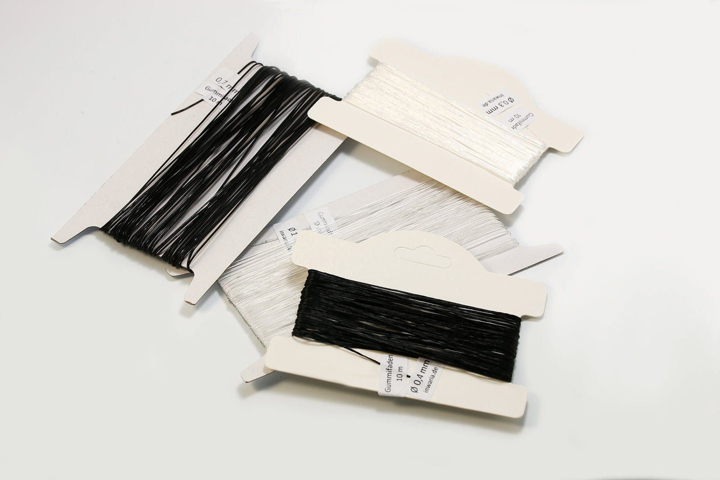 Gummifaden elastisch, Ø 0,4/0,5/0,6/0,7/0,8/1 mm, 10 m