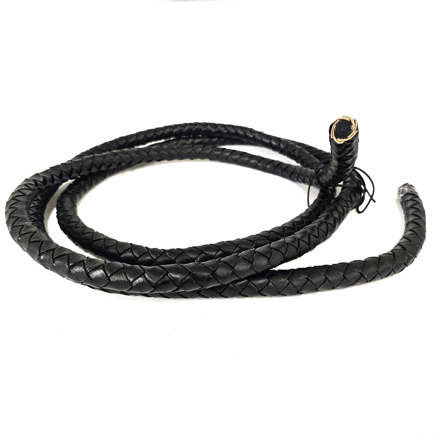 esnado Geflochtene Lederschnur 20 mm —  Schwarz - Boloband