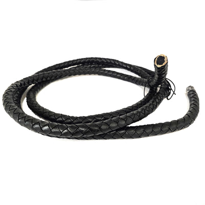 esnado Geflochtene Lederschnur 20 mm —  Schwarz - Boloband