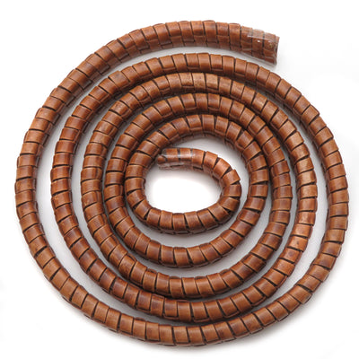 esnado ovale Lederschnur geflochten, 11 mm x 6 mm – Antik Hellbraun