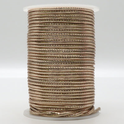 esnado gesäumte Lederschnur – 2,5 mm  - Rose Gold